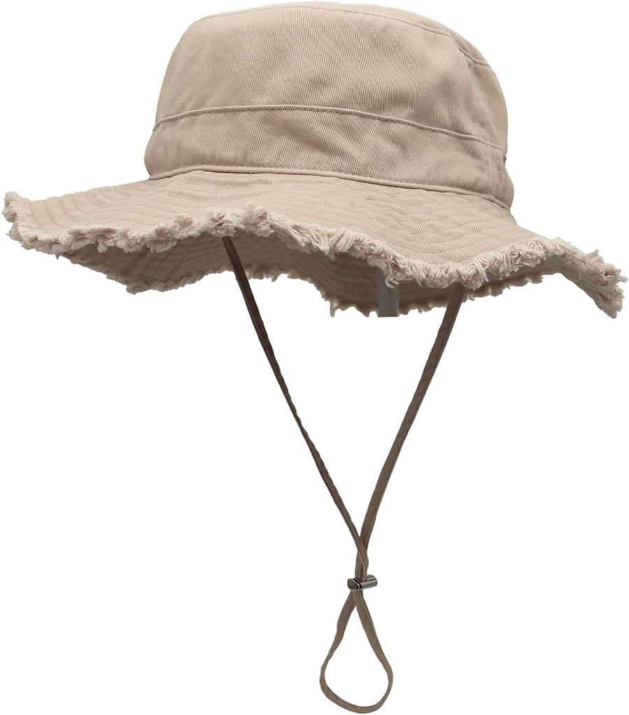 Women Cotton Sun Hat Floppy Wide Brim Bucket Hat Foldable Gardening Hat Breathable Summer Travel Beach Hat UPF50+ - Image 2