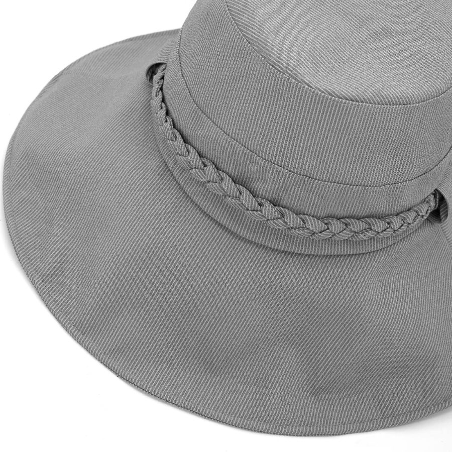 Women Wide Brim Sun Hat Packable Bucket Hat UV Sun Protection Fisherman Hats Beach Cap - Image 2